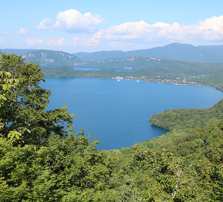 十和田湖の全景